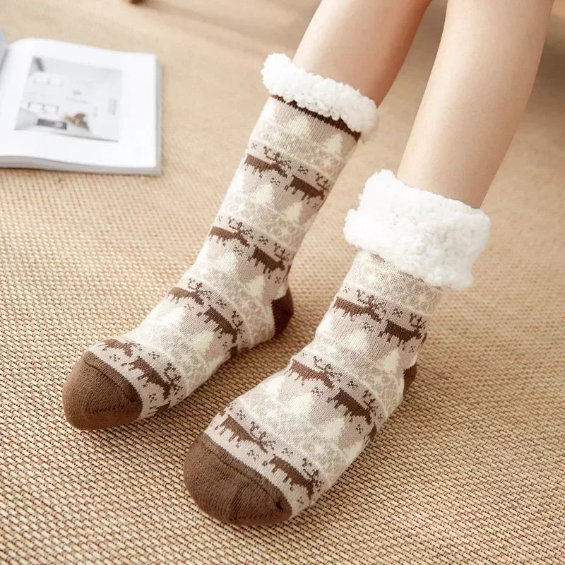 Ultra-thick Cashmere Slipper Home Socks