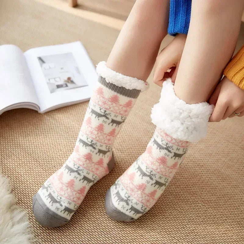 Ultra-thick Cashmere Slipper Home Socks