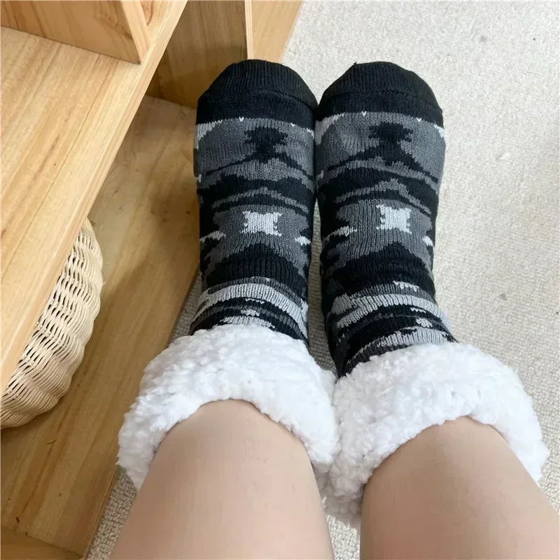 Ultra-thick Cashmere Slipper Home Socks