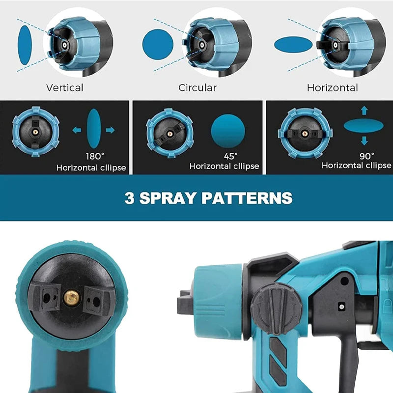 Cordless high pressure paint sprayer