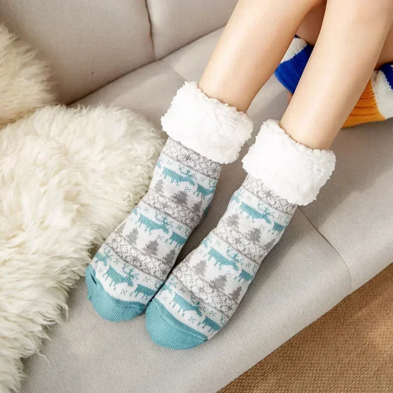 Ultra-thick Cashmere Slipper Home Socks