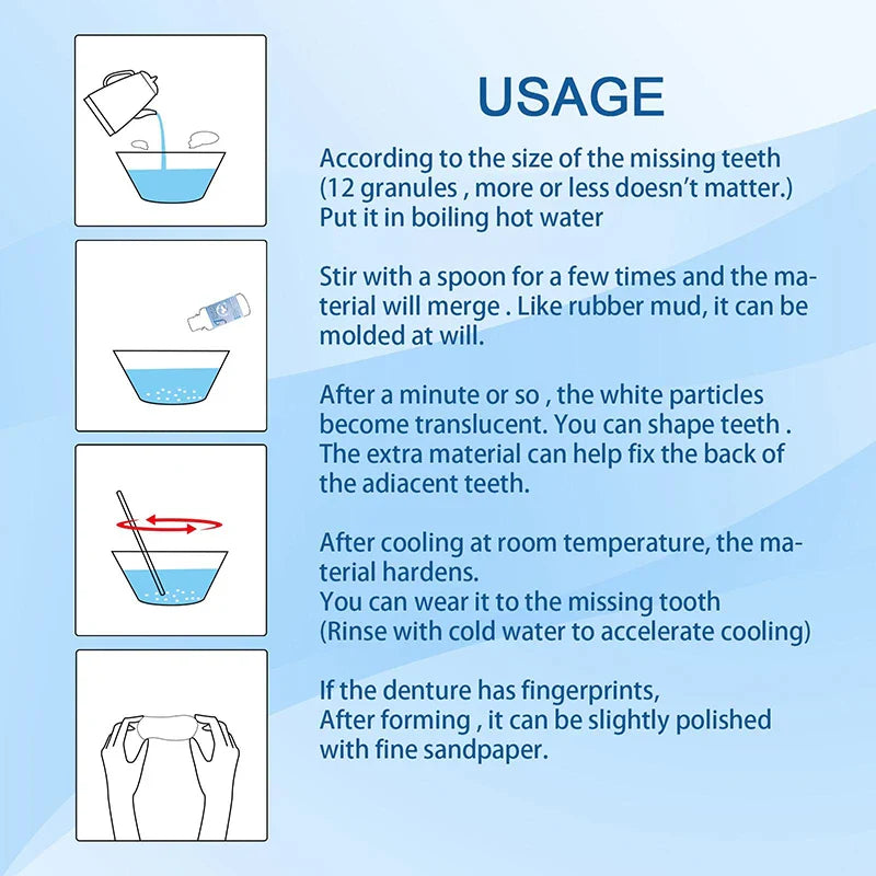 Shapeable Teeth Gaps Broken False Teeth Filling