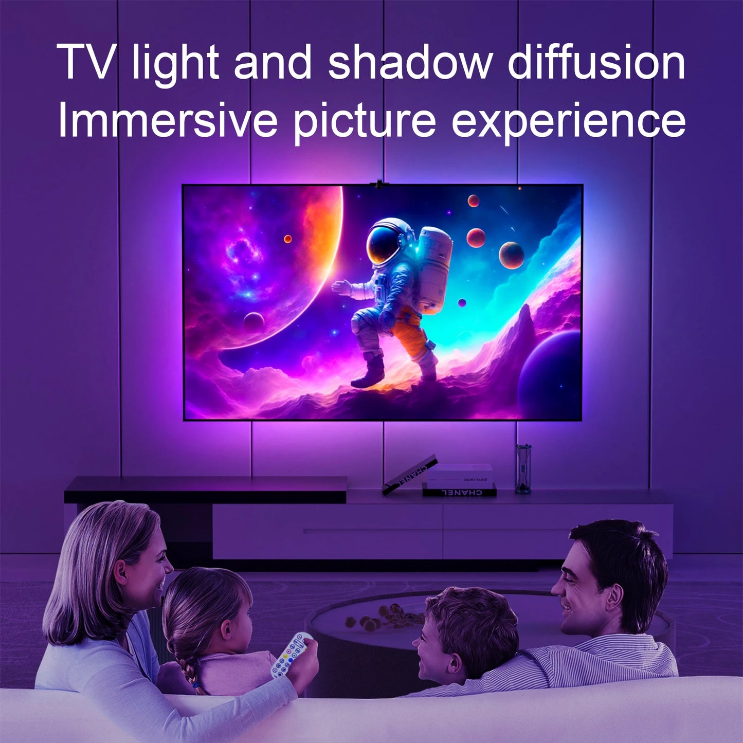 TV Backlight - Color Picker Graffiti Television Screen Synchronous Light Strip