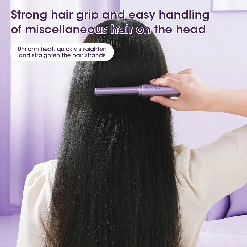 Straightening curling brush