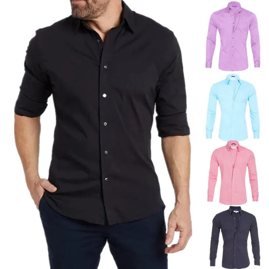 Oxford Stretch Zip Shirt