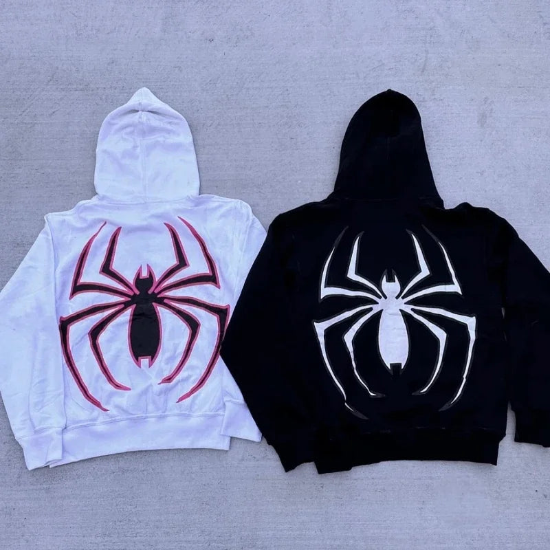 Spider Punk Zip Up Hoodie