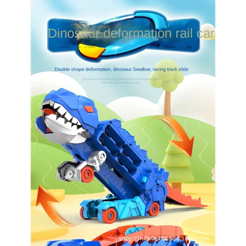 Transport Dinosaur Truck with Foldable Sliding