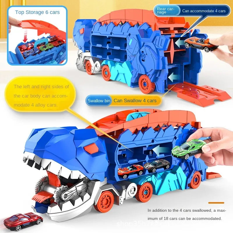 Transport Dinosaur Truck with Foldable Sliding