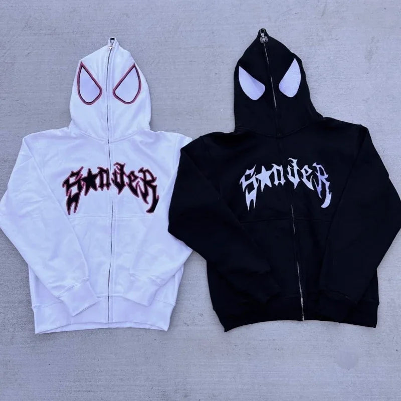 Spider Punk Zip Up Hoodie