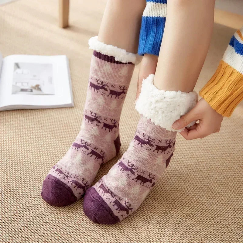 Ultra-thick Cashmere Slipper Home Socks