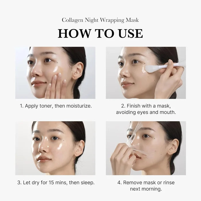 Collagen Night Wrapping Mask : SLEEP, SHED, AND GLOW!