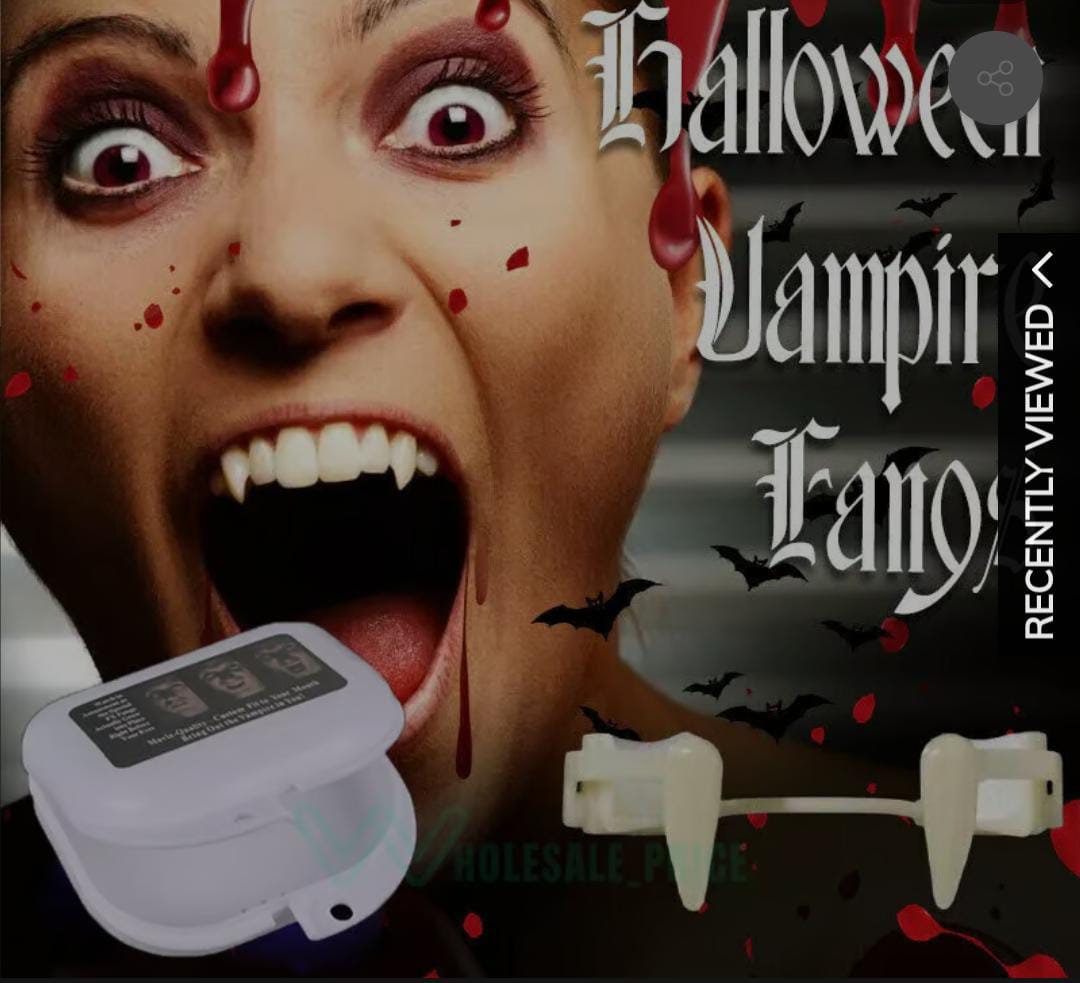 Retractable Halloween Vampire Fangs