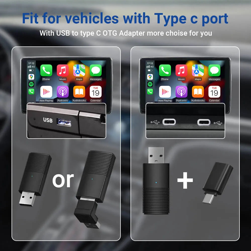 Mini Wireless CarPlay/Android Auto Adapter