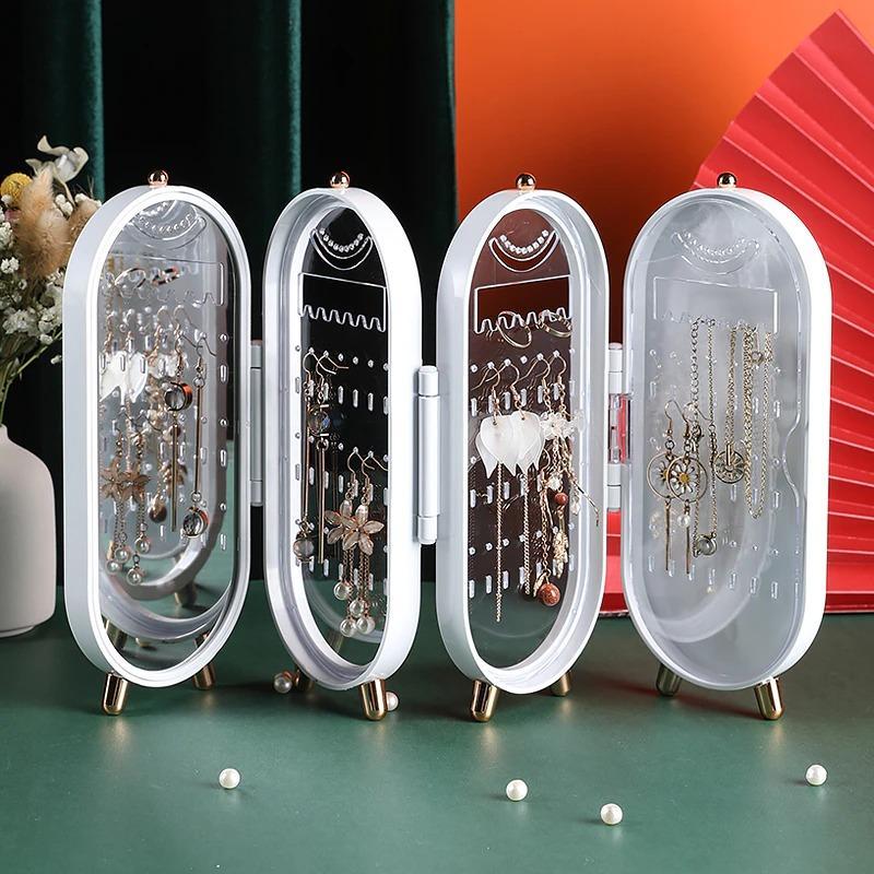 FOLDABLE JEWELRY STORAGE BOX ORGANIZER