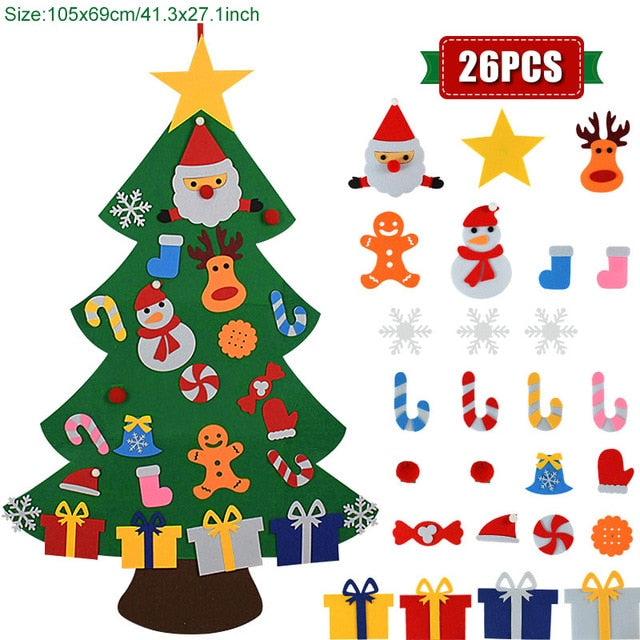 Interactive Felt Christmas Tree