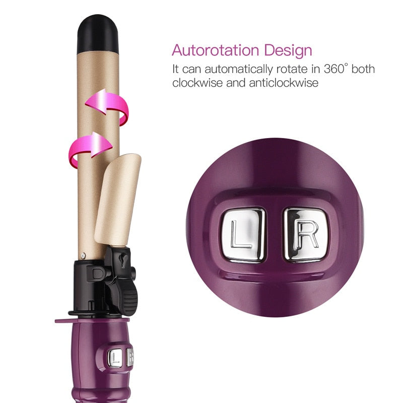 Self-Rotating Curling Iron