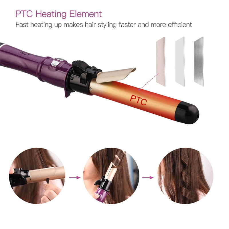 Self-Rotating Curling Iron