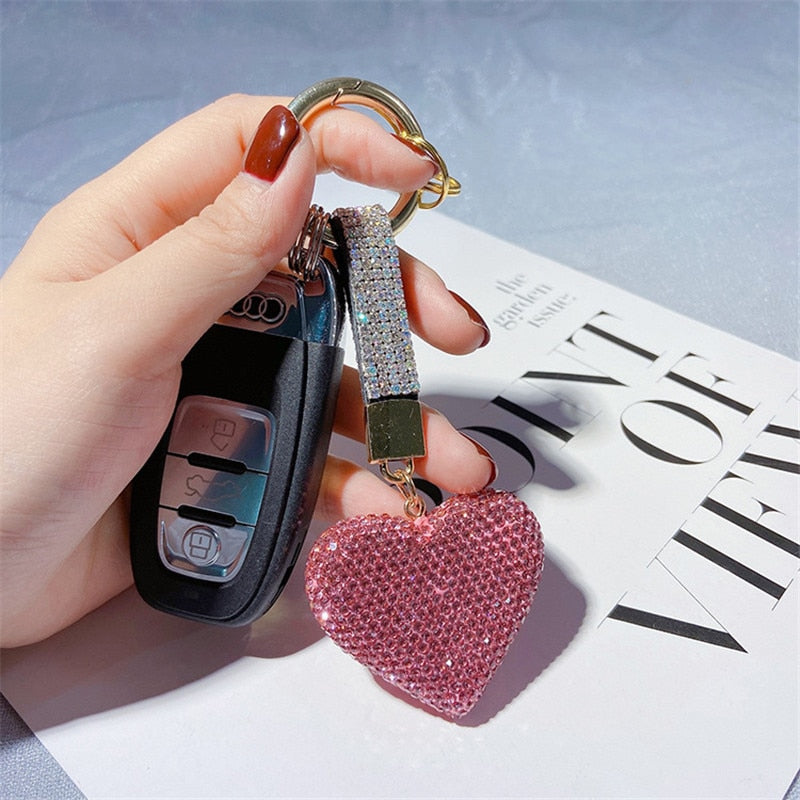 Bling-Bling Rhinestone Love-keychain