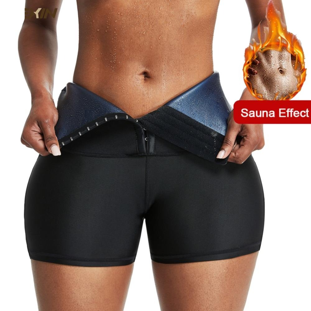 Sweat Sauna Pants Body Shaper Weight Loss Slimming Pants Waist Trainer Shapewear Tummy Hot Thermo Sweat Leggings Fitness Workout