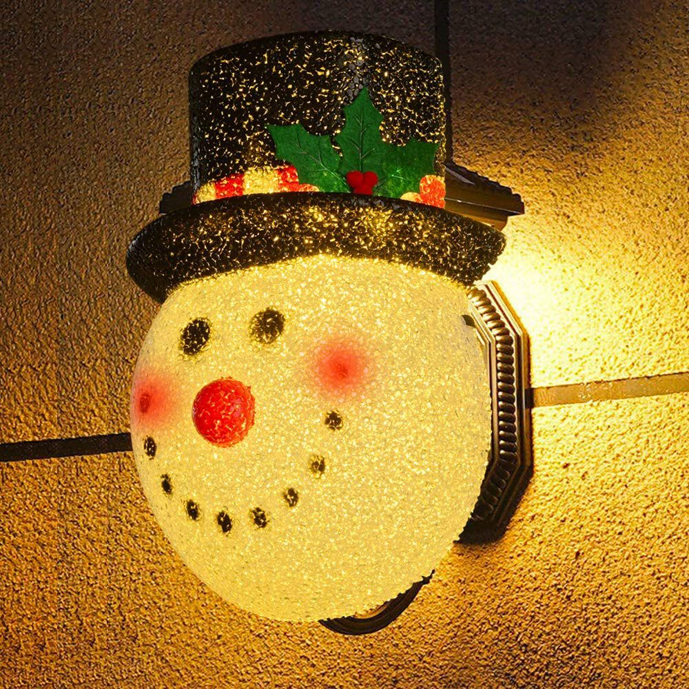 SNOWMAN PORCH LIGHT COVERS