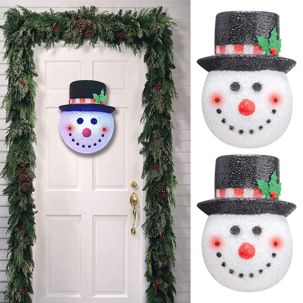 SNOWMAN PORCH LIGHT COVERS