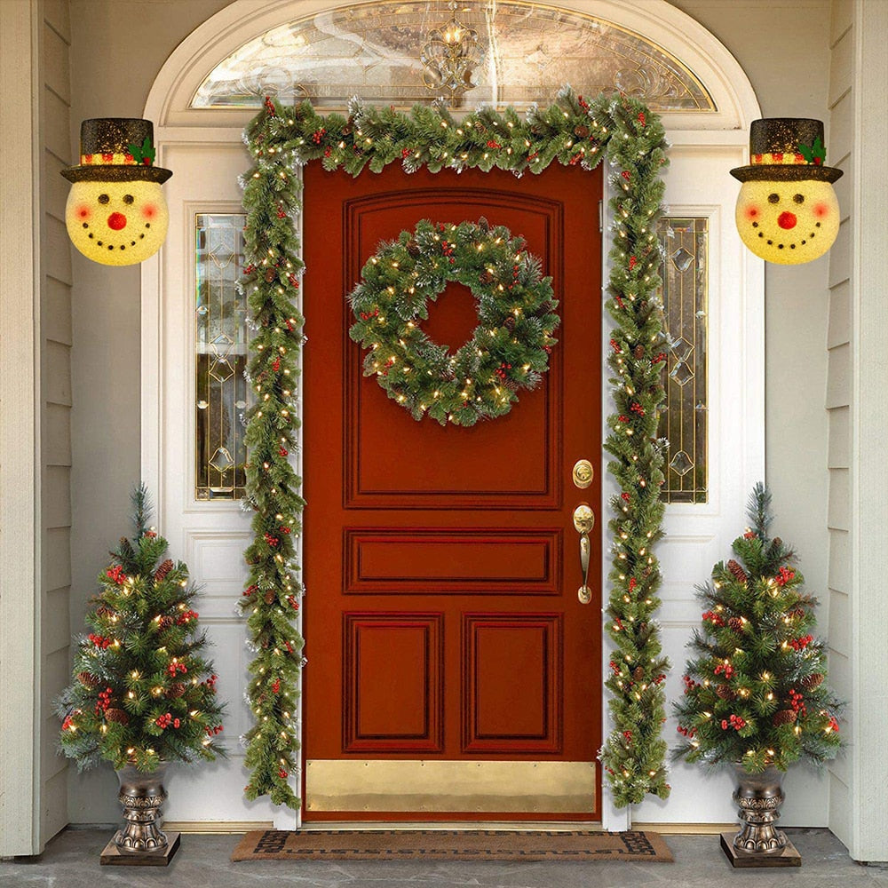 SNOWMAN PORCH LIGHT COVERS