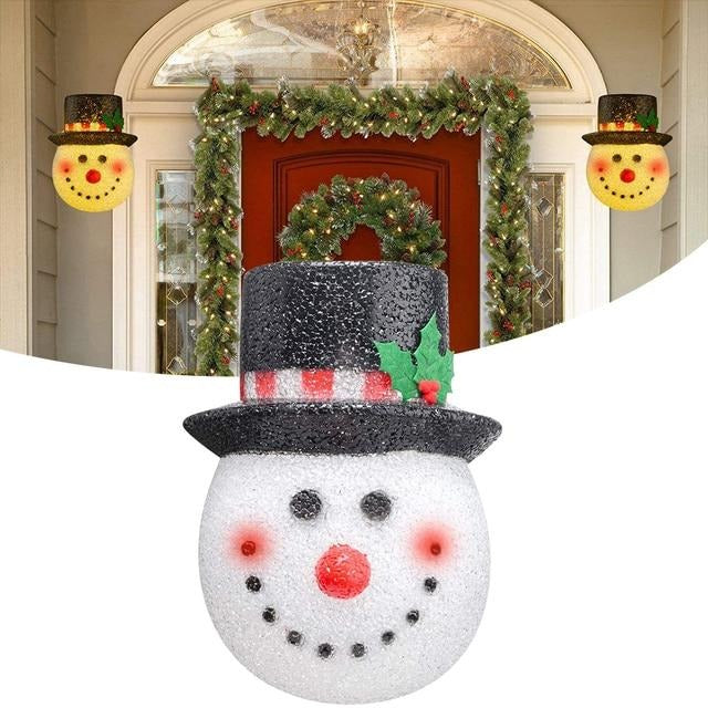 SNOWMAN PORCH LIGHT COVERS