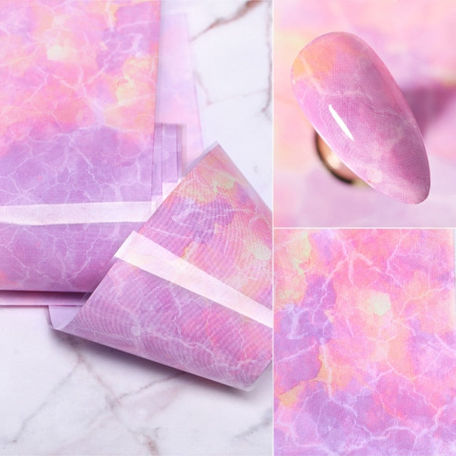 Marble Manicure Transfer Film Set