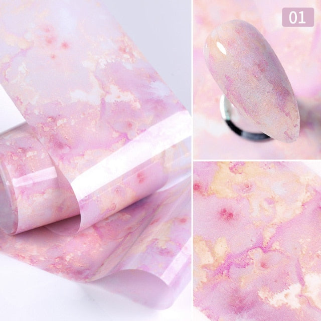 Marble Manicure Transfer Film Set