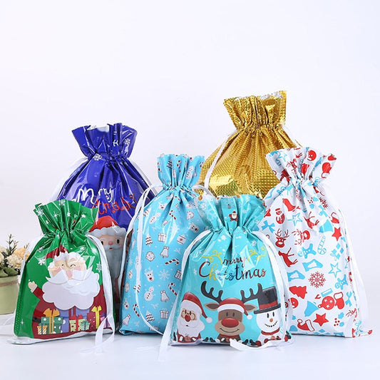 Drawstring Christmas Gift Bags (Biodegradable)