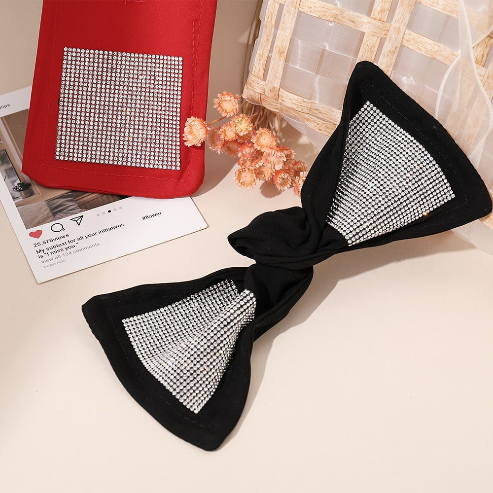 Diamond Glitter Deft Bun Twisting Bow