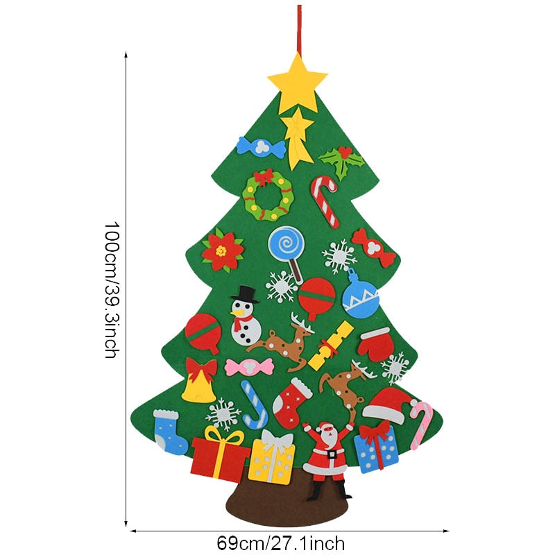 Interactive Felt Christmas Tree