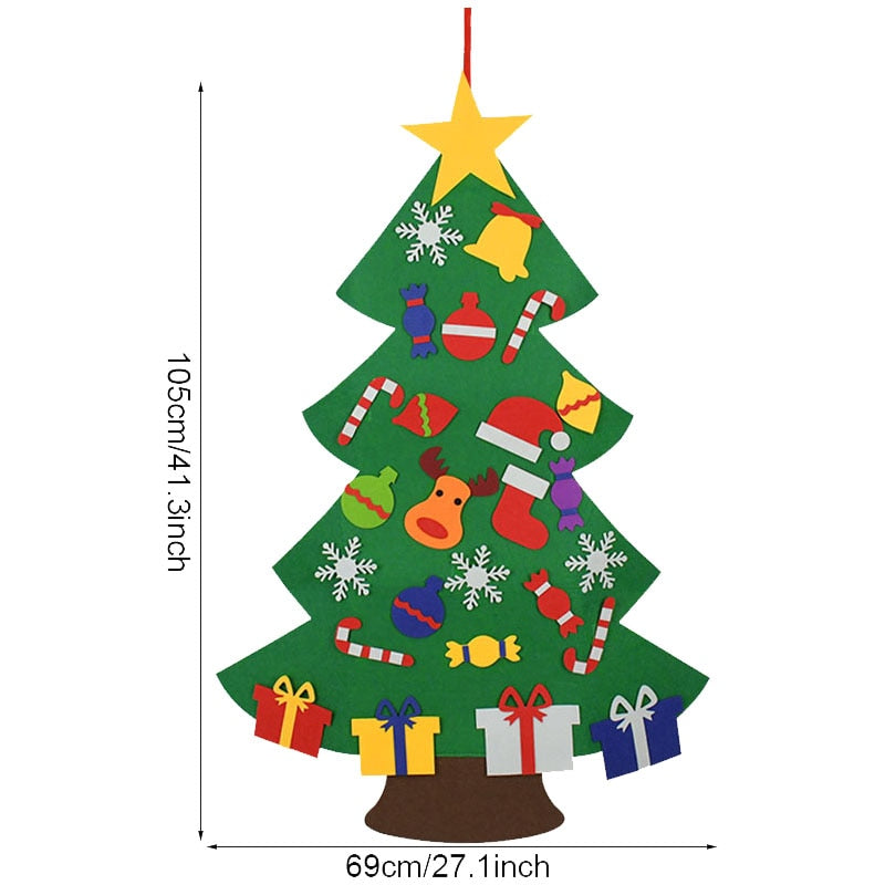 Interactive Felt Christmas Tree