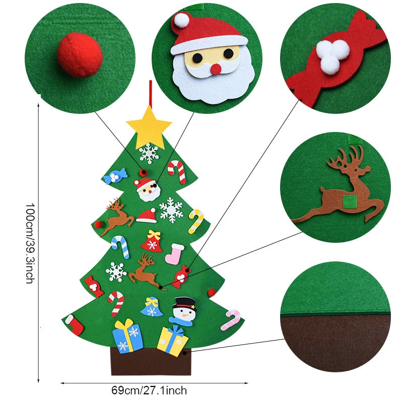 Interactive Felt Christmas Tree