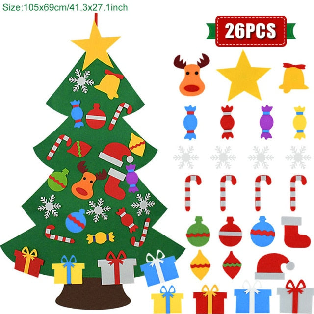 Interactive Felt Christmas Tree