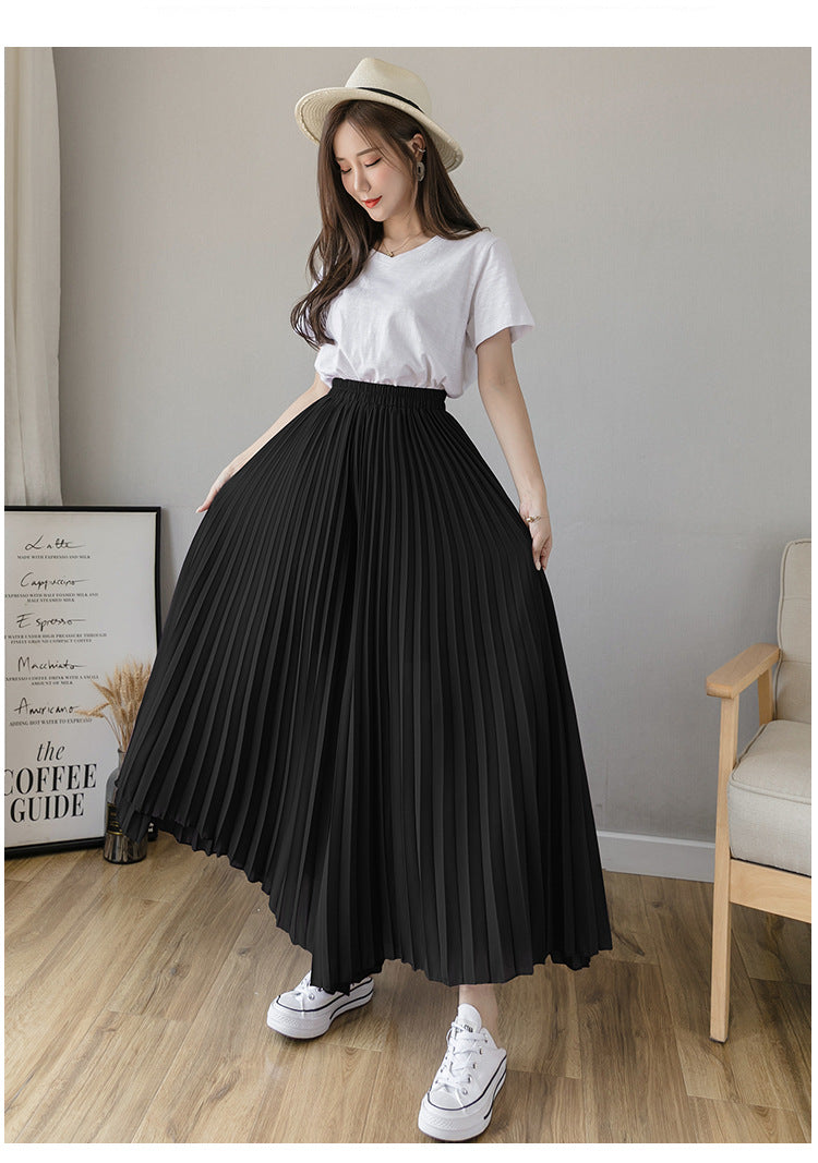 Stylish Pleated Skirt Pants