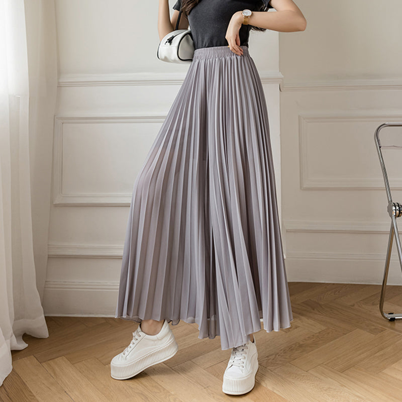 Stylish Pleated Skirt Pants