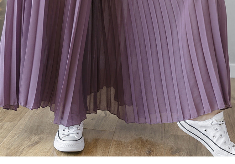 Stylish Pleated Skirt Pants