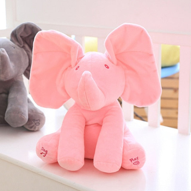 Peek A Boo Stuffed Elephant Plush Toy